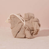 Cotton & linen bath pouf