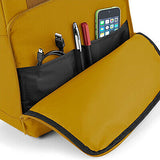 'Vegan as fuck' twin handle roll top backpack