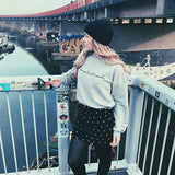 'Be cool not cruel...' cropped hoodie