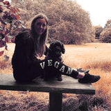 'Vegan' calf print leggings