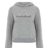'Be cool not cruel...' cropped hoodie