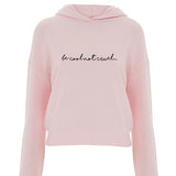 'Be cool not cruel...' cropped hoodie