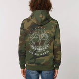 'Do No Harm' camo hoodie