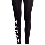 'Vegan' calf print leggings
